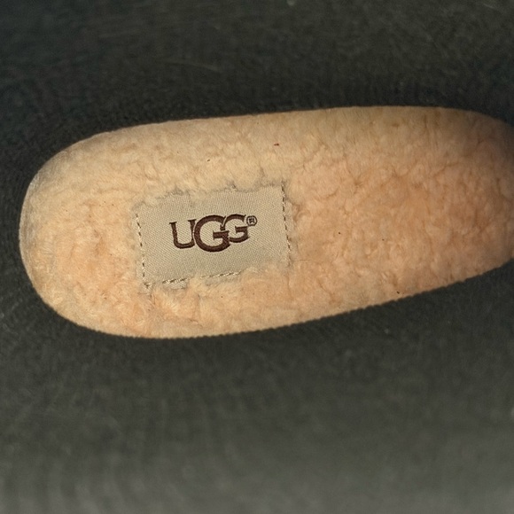 UGG Black and Cream Lined Rain Boots - Picture 3 of 4